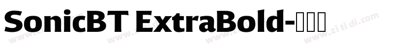 SonicBT ExtraBold字体转换
